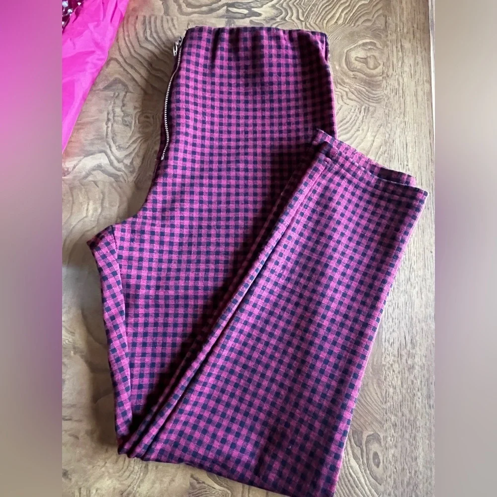Plaid red and Black Zara pants xl - Picture 4 of 15